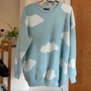 cloud fuzzy sweater